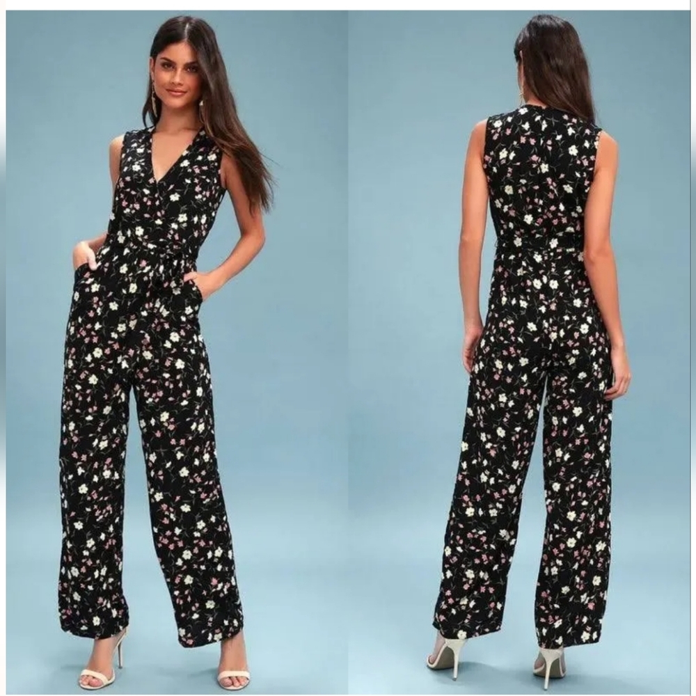 Lulu's floral jumpsuit